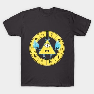 Bill Cipher - Gravity Falls (Dark background) T-Shirt